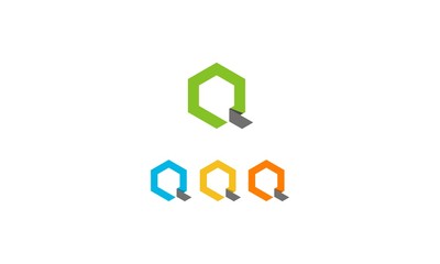 Fototapeta premium letter q abstrack logo