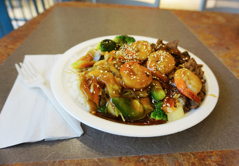 asian food at food centre
