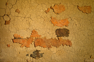 texture of old wall with cracks