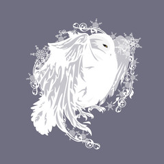 fairytale snowy owl