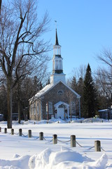 St Stephen Anglican Church in Chambly, Quebec, Canada. Built in 1820-1822.