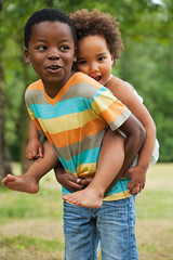 African childs are having fun