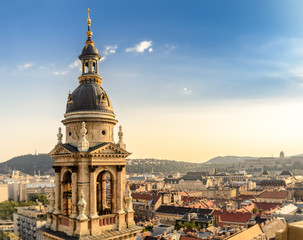 Fototapeta na wymiar Budapest from St Stephan's Dome