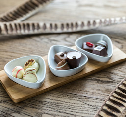 Swiss chocolate candies
