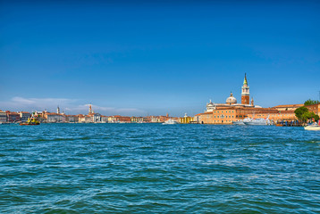 Nice summer venetian seaview in Venice, Italy, HDR