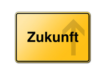 Zukunft Schild