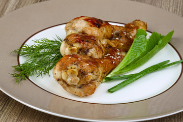 Grilled chicken legs