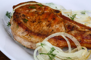 Grilled pork