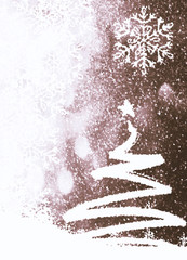 Christmas background with Christmas tree