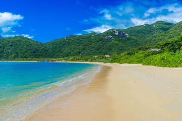 Beautiful beach at coast of Vietnam - Ninh van bay