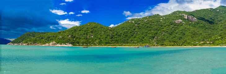 Beautiful beach at coast of Vietnam - Ninh van bay