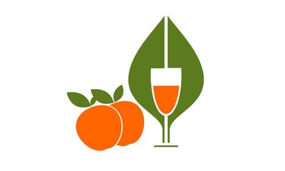 Drinks, juices, syrup of orange fruit fresh and healthy