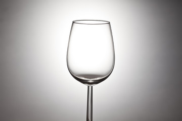 empty wineglass