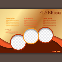 Vector flyer template for design 