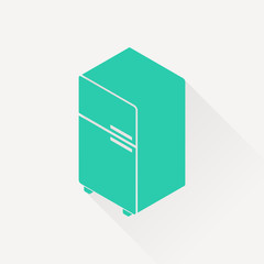 fridge isometric 3d icon