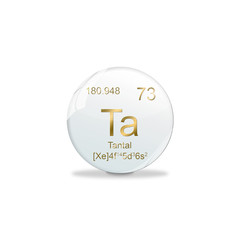 Periodensystem Kugel - 72 Hafnium
