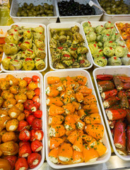 Mixed Antipasto. Different types of Antipasto.