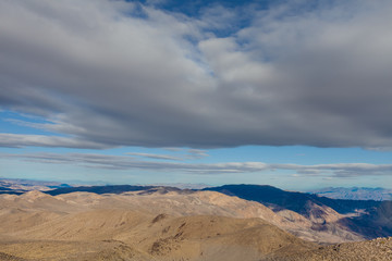CA-Death Valley National Park- Aguereberry Point, there is spectacular desert scenery and magnicent mountains in the background.