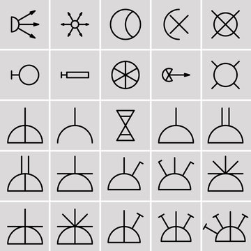 icons electrical symbols
