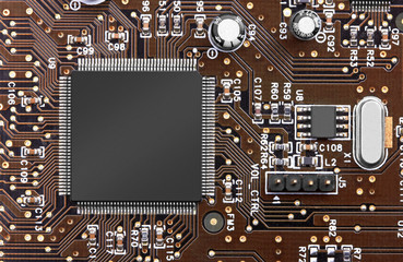 Electronic circuit board with processor