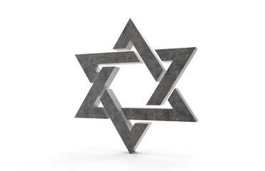 Star of David Isolated 3D - 95967089