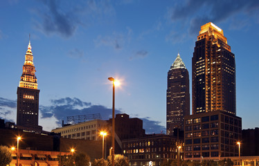 Obraz premium Cleveland evening time