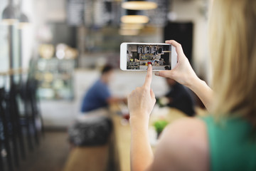 Coffee Shop Bar Cafe Bakery Restaurant Digital Concept