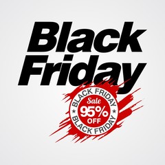 Black Friday Sale, discount and voucher template