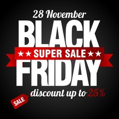 Black Friday Sale, discount and voucher template