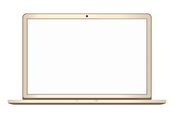 Gold Computer Notebook