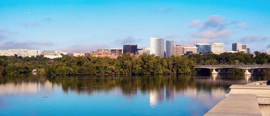 Downtown of Arlington, Virginia and Potomac River - 95970890