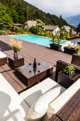 Pool in the mountains