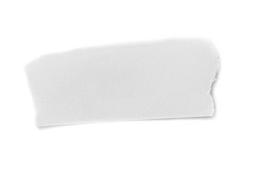 Hole ripped in paper. Copy space