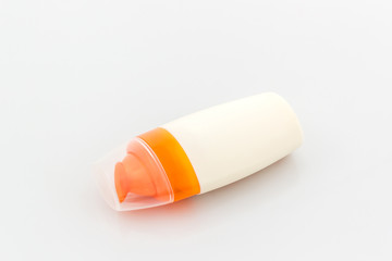 Plastic bottle for beauty product.