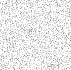 Vector texture of irregular cracks, white background.
