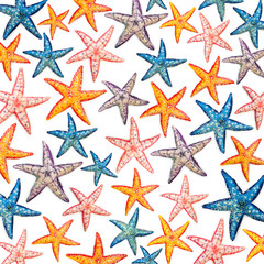 Obraz premium Background made of star fish