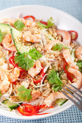 Asian salad with noodles