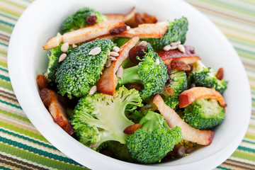 Chicken salad with broccoli