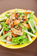 Chicken salad with zucchini