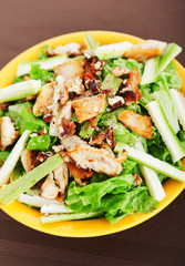 Chicken salad with zucchini