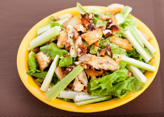 Chicken salad with zucchini