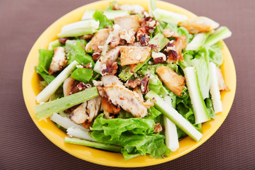 Chicken salad with zucchini