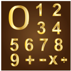 Gold vector numbers