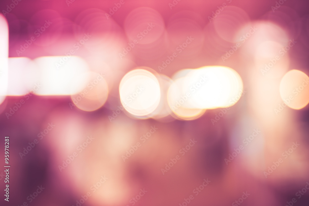 Poster blurred background , red ,orange color bokeh abstract light back