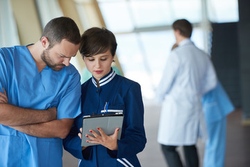 Fototapeta premium group of medical staff at hospital