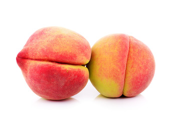 peach on a white background