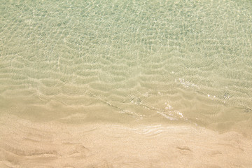 beach sand and water sea