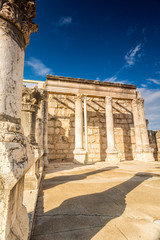 Synagogue in Jesus Town of Capernaum