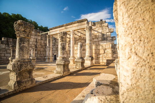 Synagogue in Jesus Town of Capernaum
