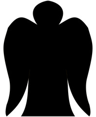 Black angel vector 